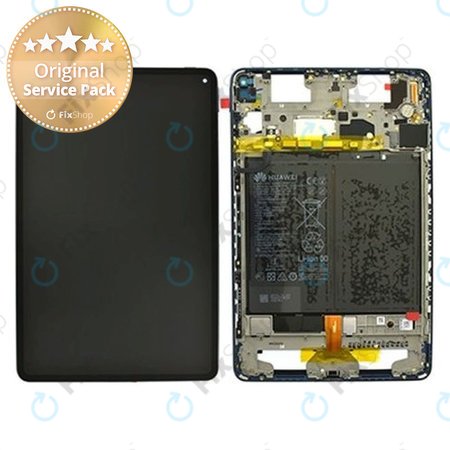 Huawei MatePad Pro - LCD Display + Touchscreen Front Glas + Rahmen + Akku Batterie (Midnight Grey) - 02353KJQ