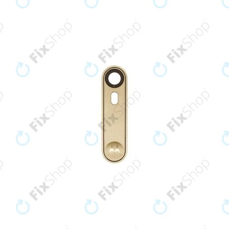 Motorola Moto X Style XT1572 - Rückfahrkameraglas + Rahmen (Gold)