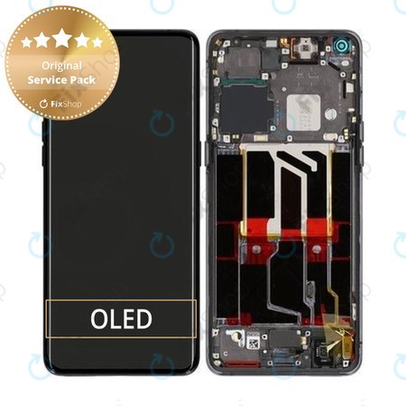 Oppo Find X5 Pro - LCD Display + Touch Screen + Frame (Glaze Black) - 4130012 Genuine Service Pack