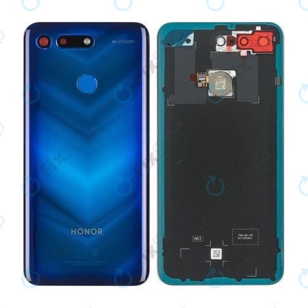 Huawei Honor View 20 - Akkudeckel + Fingerprint Sensor (Phantom Blue) - 02352JKJ, 02352LNV Genuine Service Pack
