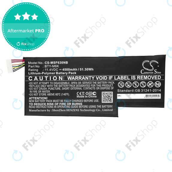 Akku batterie für MSI GF63, MSI GF75, MSI GS63, 4500mAh, Li-Pol, 11.4V, BTY-M6K, HQ