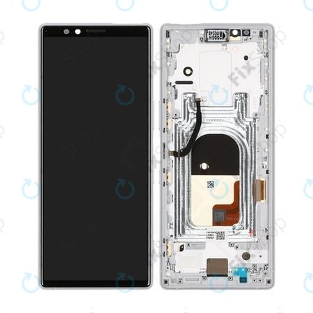 Sony Xperia 1 - LCD displej + Touchscreen Front Glas (Weiß) - 1319-0229