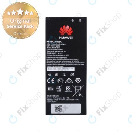 Huawei Y5II 4G CUN-L21, Y6, Y6 II Compact LYO-L21 - Akku Batterie HB4342A1RBC 2200mAh - 24022156, 24021834 Genuine Service Pack