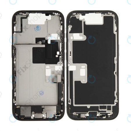 Apple iPhone 16 Pro - Mittelrahmen + Ein-/Ausschalter + Lautstärketasten (Black Titanium)