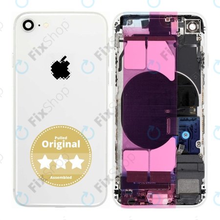 Apple iPhone 8 - Backcover (Silber) Pulled