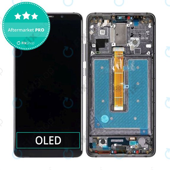 Huawei Mate 10 Pro - LCD Display + Touchscreen Front Glas + Rahmen (Titanium Gray) OLED