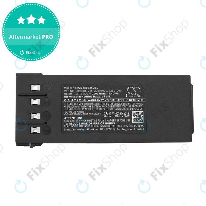 Akku batterie für Hiab 077 Hiduo, 088CL, 095, 2000mAh, Ni-MH, 7.2V, RNBB7215, 2.250.1000, HQ