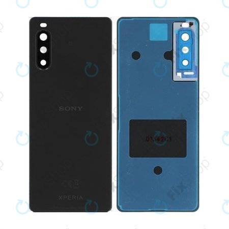 Sony Xperia 10 II - Akkudeckel (Black) - A5019526A Genuine Service Pack