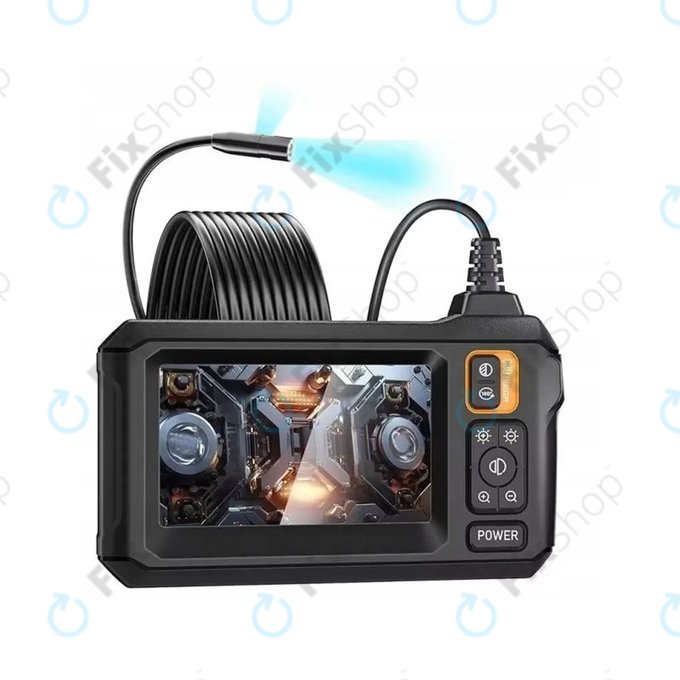 Industrielle Endoskopkamera mit 4,3" IPS-Display, 10m