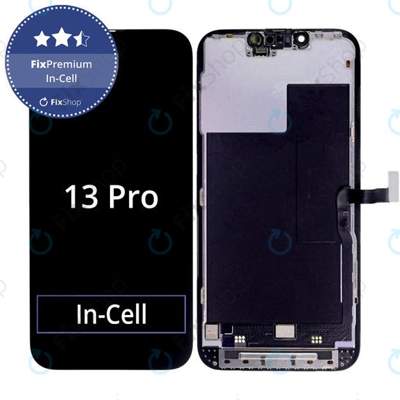 Display In-Cell FHD für iPhone 13 Pro, Touchscreen-Glas mit Rahmen, FixPremium
