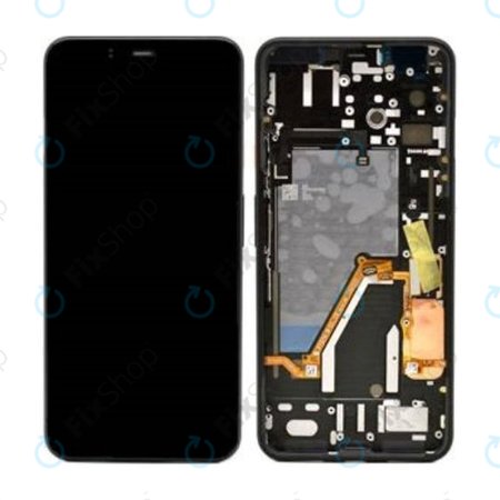 Google Pixel 4 XL - LCD displej + Touchscreen Front Glas + Rahmen (Oh So Orange) - 20GC20W0014