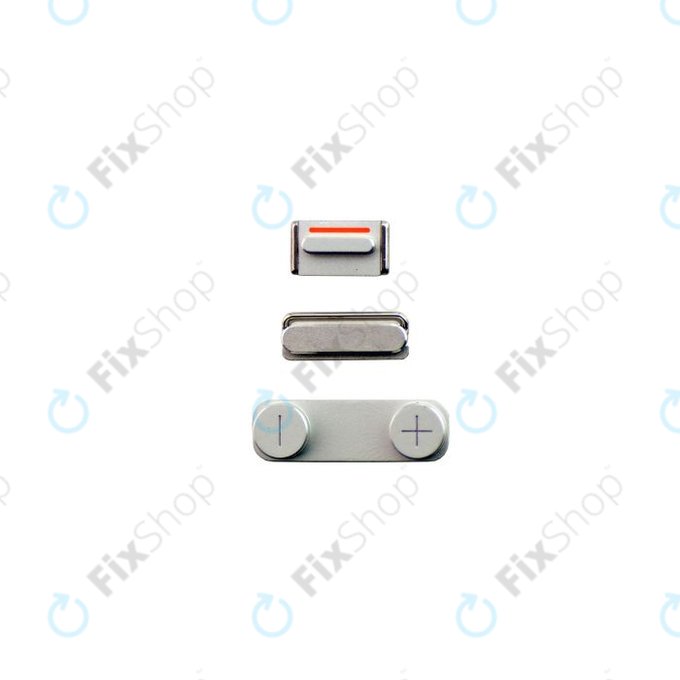 Apple iPhone 5 - Einschalt- Silent Mode und Lautstärke Tasten (White)