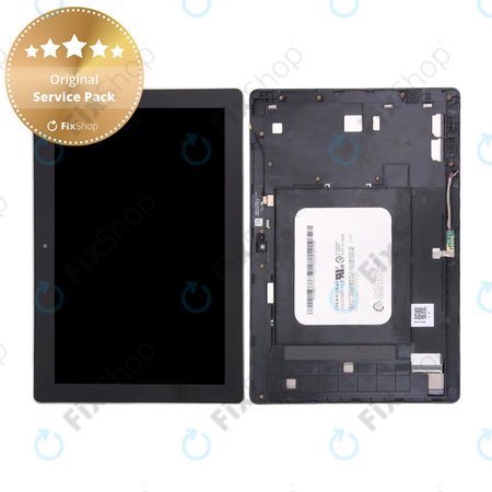 Asus ZenPad 10 Z300C, Z300CT, Z300CX, ZD300C - LCD Display + Touchscreen Front Glas + Rahmen (Black) - 90NP0222-R20010 Genuine Service Pack