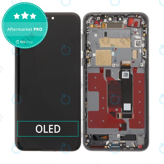 Honor Magic7 Pro - LCD Display + Touchscreen Front Glas + Rahmen (Midnight Black) OLED