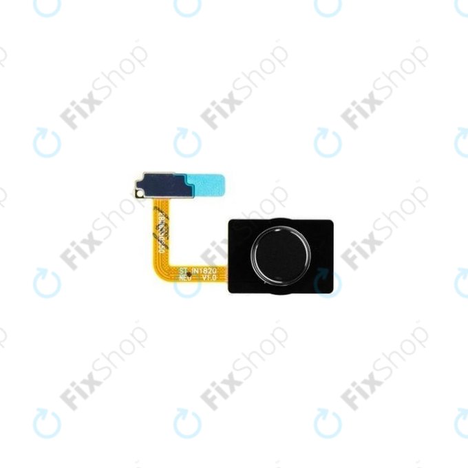 LG G710EM G7 ThinQ - Fingerabdrucksensor + Flex Kabel (Schwarz) - EBD63505501 Genuine Service Pack