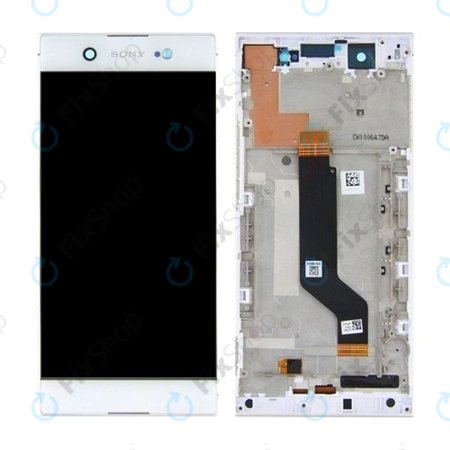 Sony Xperia XA1 Ultra G3221 - LCD Display + Touchscreen front Glas + Rahmen (Weiß) - 78PB3400020, 78PB3400100