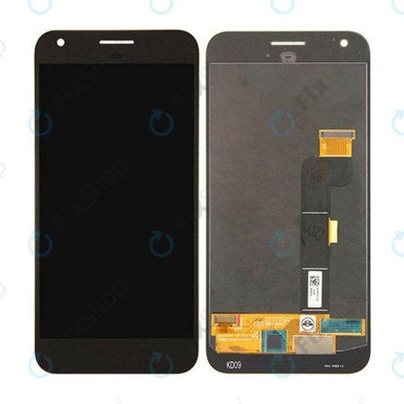 Google Pixel XL G-2PW2200 - LCD Display + Touchscreen Front Glas (Quite Black) - 83H90205-00 Genuine Service Pack