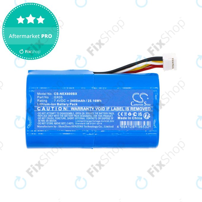 Batterie für NEXGO N86, 3400mAh, Li-Ion, 7.4V, GX05, HQ