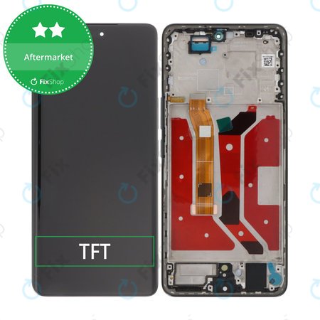 Honor Magic7 Lite - LCD Display + Touchscreen Front Glas + Rahmen (Black) TFT