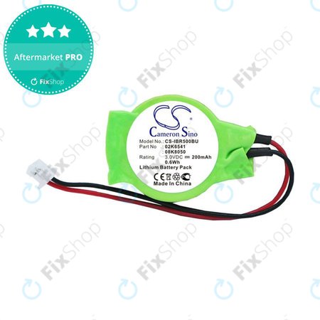 Backup Batterie für Lenovo Thinkpad, 200mAh, Lithium, 3V, 02K6541, HQ