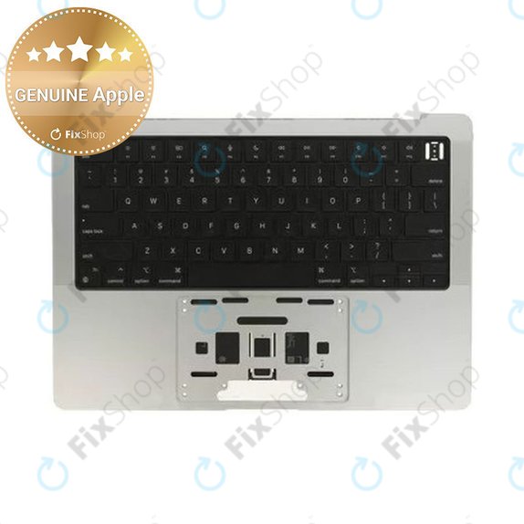 Oberer Tastaturrahmen für MacBook Pro 14", A2442 (2021), A2779 (2023), mit US-Tastatur und Akku, Silver, 661-32211, Genuine Apple