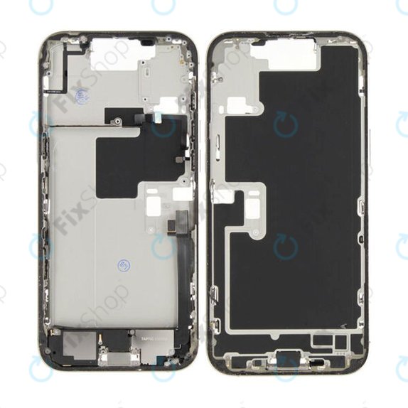 Apple iPhone 16 Pro Max - Mittelrahmen + Ein-/Ausschalter + Lautstärketasten (Natural Titanium)
