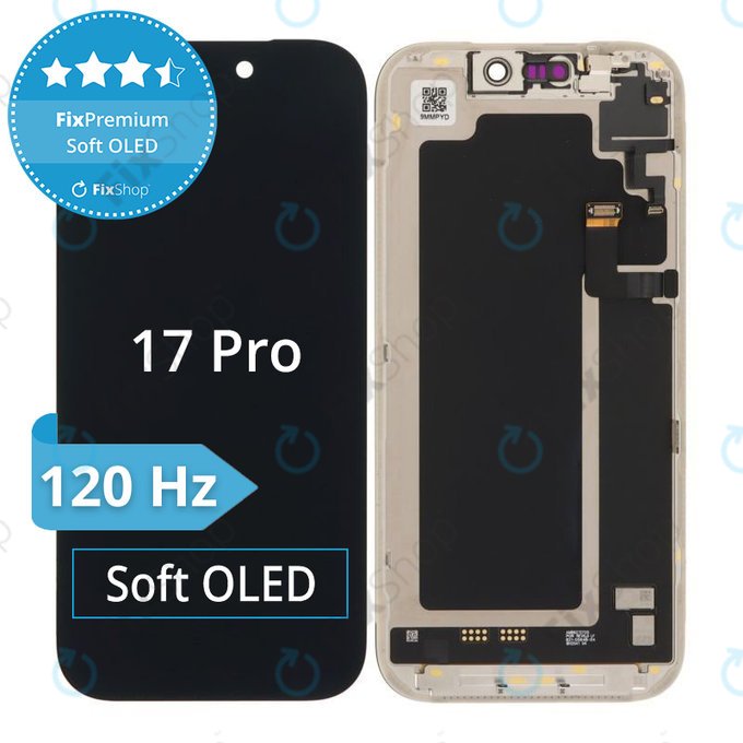 Display Soft OLED 120Hz für iPhone 17 Pro - Touchscreen + Rahmen, DIAGNOSTIC