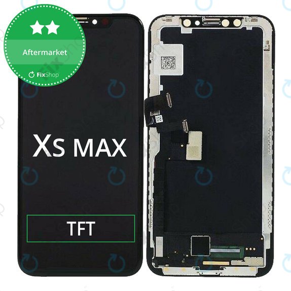Display für iPhone XS Max, Touchscreen-Glas mit Rahmen