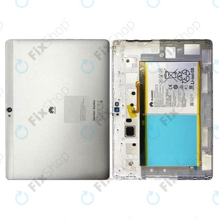Huawei MediaPad M2 10.0 - Akkudeckel + Batterie (Moonlight Silver) - 02351PGS, 02351FMT, 02350NXP, 02351CWE