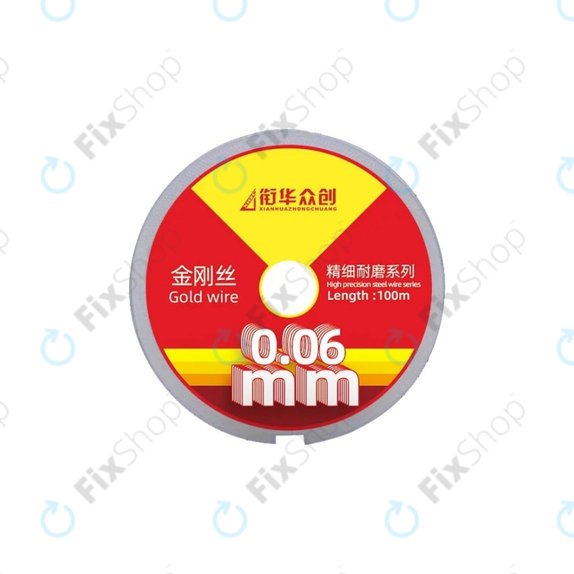 Gold Wire - Draht zum Trennen von LCD-Displays (0.06mm x 100M)