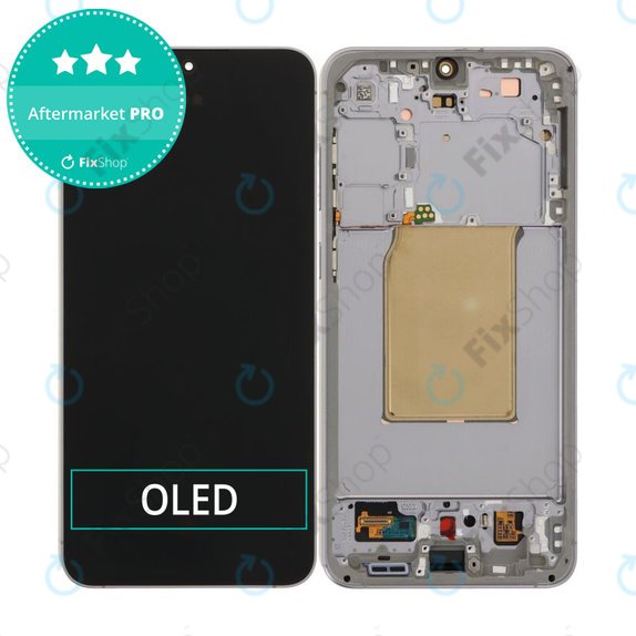 Samsung Galaxy S25 FE - LCD Display + Touchscreen Front Glas + Rahmen (Jetblack) OLED