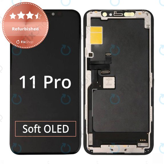 Display für iPhone 11 Pro, Touchscreen-Glas mit Rahmen, Refurbished
