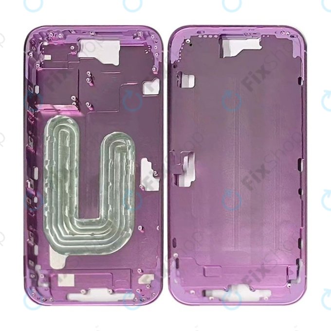 Apple iPhone 16 - Mittelrahmen + Ein-/Ausschalter + Lautstärketasten (Pink)