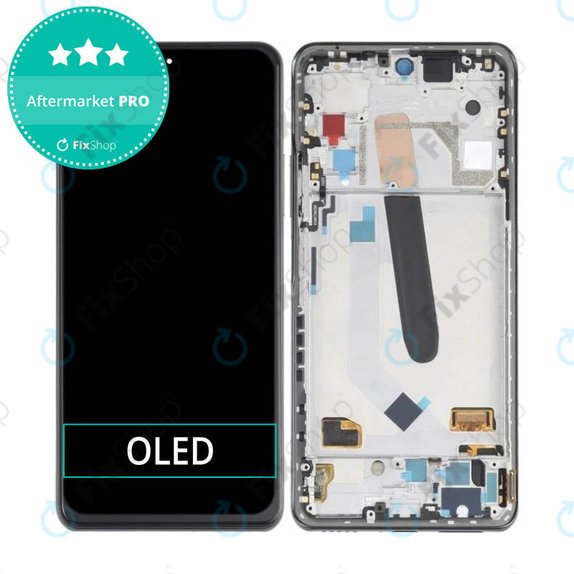 Xiaomi Poco F3 - LCD Display + Touchscreen Front Glas + Rahmen (Night Black) OLED