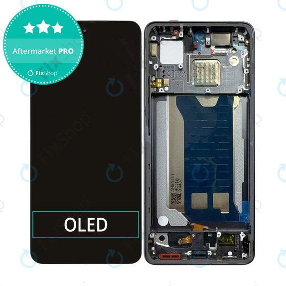 Xiaomi Poco F7 Pro - LCD Display + Touchscreen Front Glas + Rahmen (Black) OLED