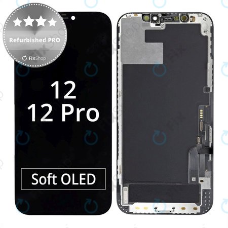 Apple iPhone 12, 12 Pro - LCD Display + Touchscreen Front Glas + Rahmen Refurbished PRO