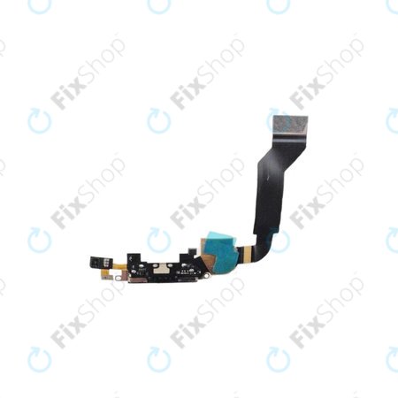 Apple iPhone 4S - Ladestecker Ladebuchse + Mikrofon + Flex Kabel (Black)
