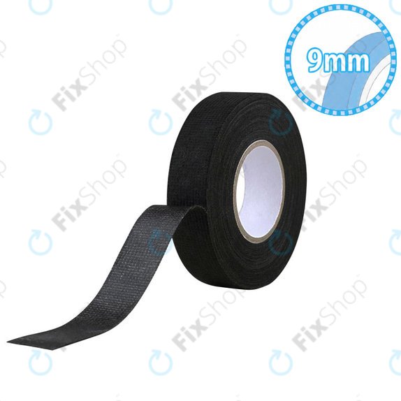 Gewebeisolierband für Kabelbäume, 9mm x 20m, schwarz