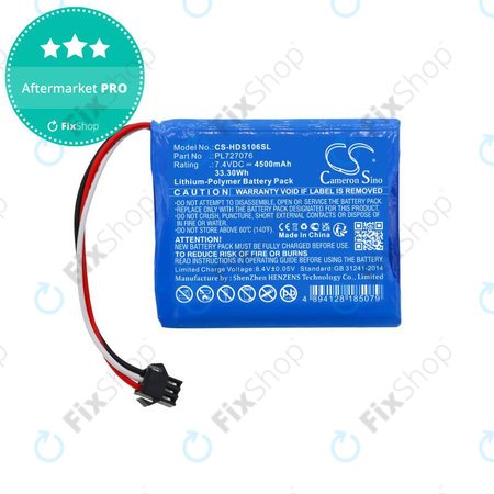 Akku batterie für Hantek DSO-1062B, DSO-1202B, DSO-1202S, 4500mAh, Li-Pol, 7.4V, PL727076, HQ