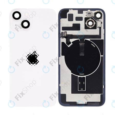 Apple iPhone 14 Plus - Rückgehäuseglas + Kameraglas + Metallplatte + Magsafe-Magnet (Starlight)