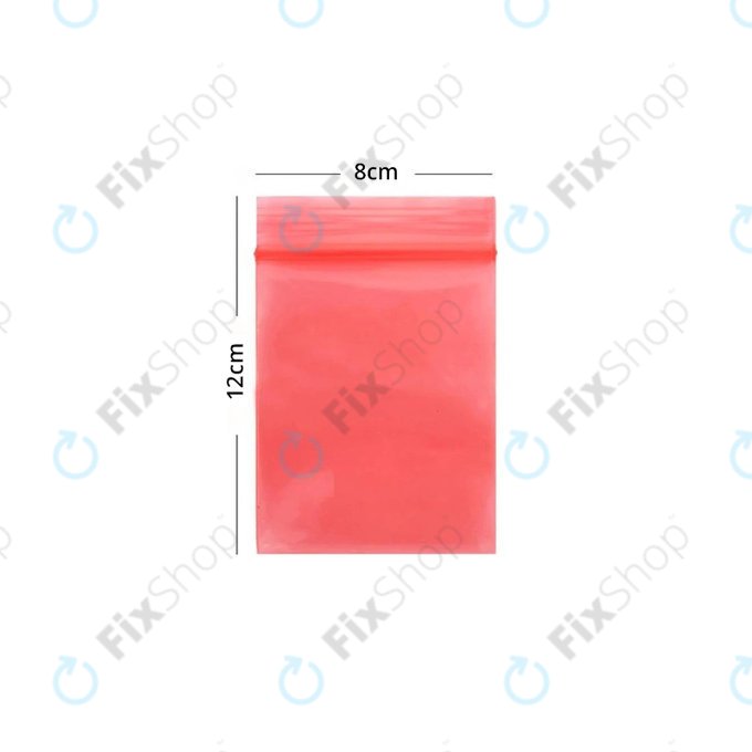 ESD-antistatisch Druckverschlussbeutel (Red) - 8x12cm 100Stk.