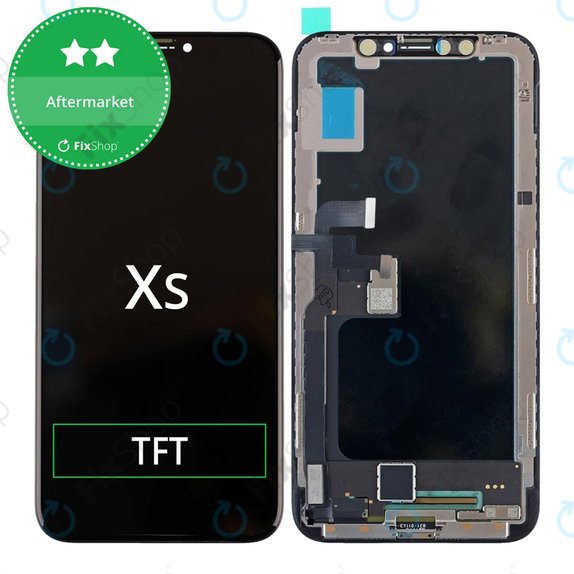 Display für iPhone XS, Touchscreen-Glas mit Rahmen