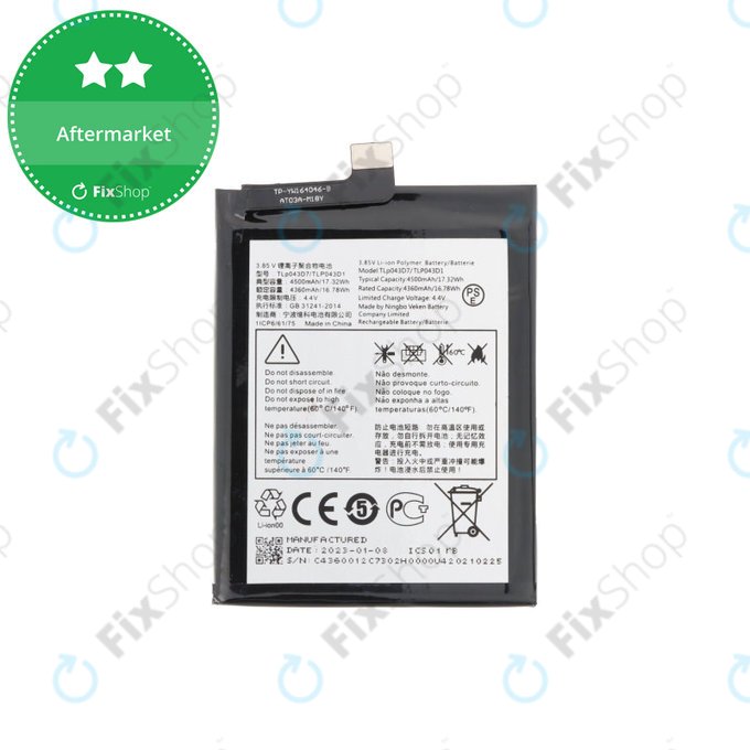 TCL 10 Pro, 10+, 20 Pro 5G - Akku Batterie TLP043D1 4500mAh