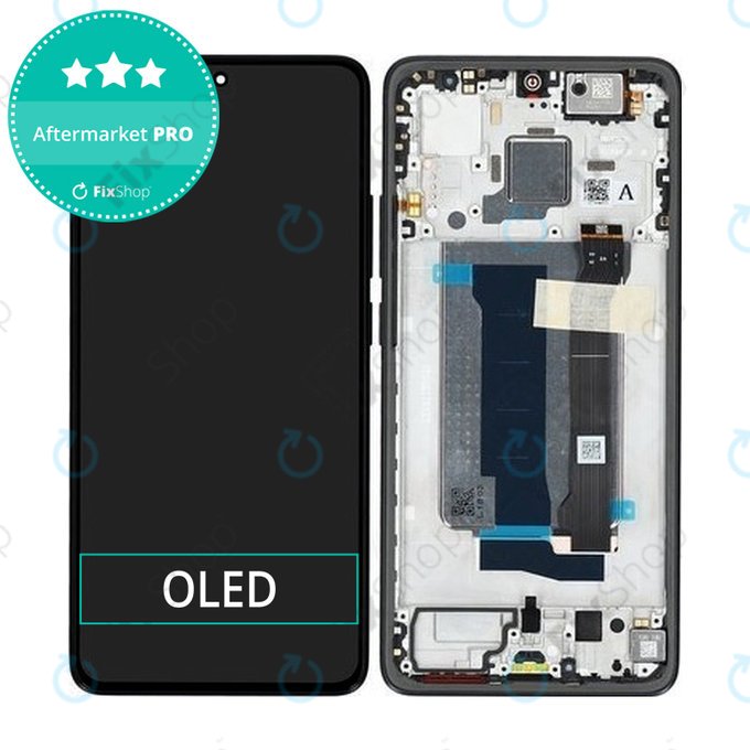 Xiaomi Poco X7 Pro 2412DPC0AG - LCD Display + Touchscreen Front Glas + Rahmen (Black) OLED