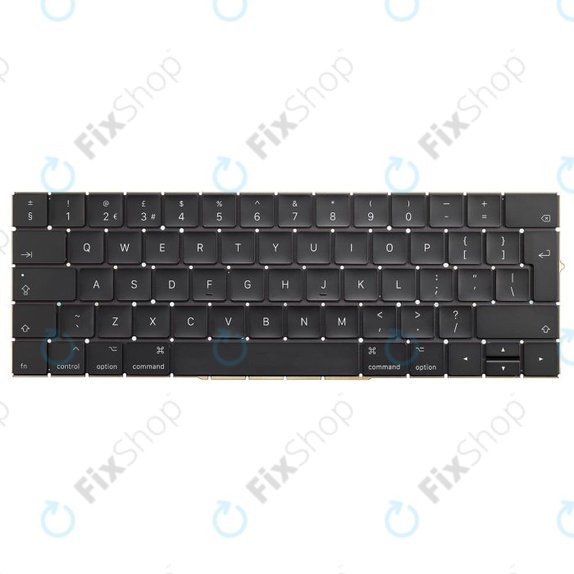 Apple MacBook Pro 13" A1706, 15" A1707 (Late 2016 - Mid 2017) - Tastatur UK