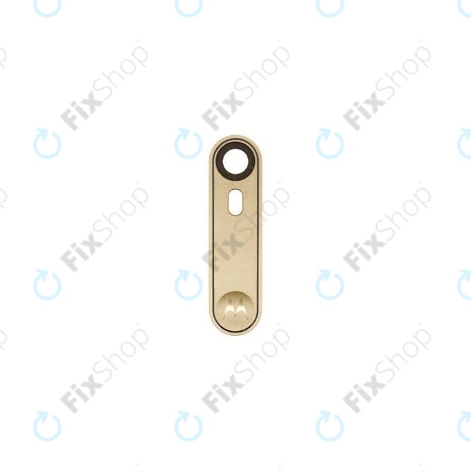 Motorola Moto X Style XT1572 - Rückfahrkameraglas + Rahmen (Gold)