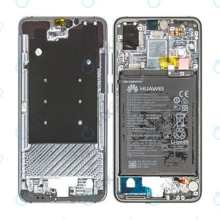 Huawei P20 - Mittlerer Rahmen + Akku Batterie (Midnight Blue) - 02351VTM, 02351WKH Genuine Service Pack