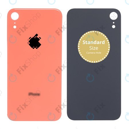 Apple iPhone XR - Backcover Glas (Coral)