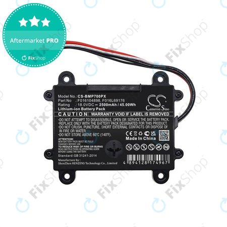 Akku batterie für Bosch Indego 350, 400, M 700, Indego S+ 350, 2500mAh, Li-Ion, 18V, F016104898, HQ
