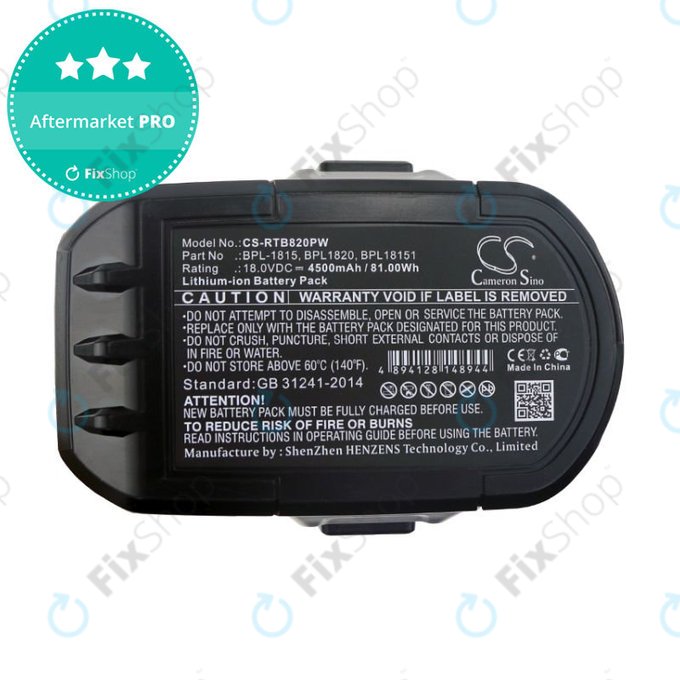 Akku batterie für Ryobi 18V ONE+, 4500mAh, Li-Ion, 18V, RB1820C, RB18L25, RB1840X, RB1850X, RB18L50, HQ